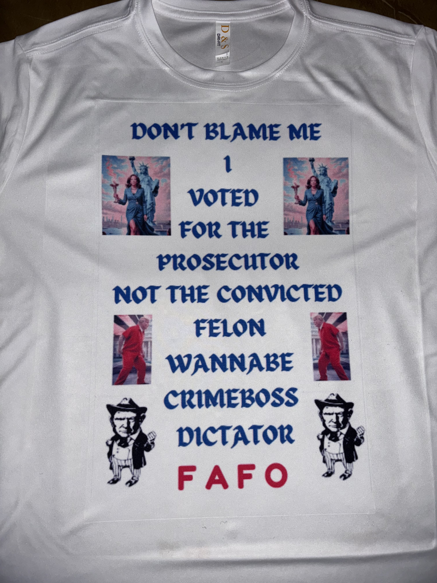 Don't blame me short sleeve t-shirt