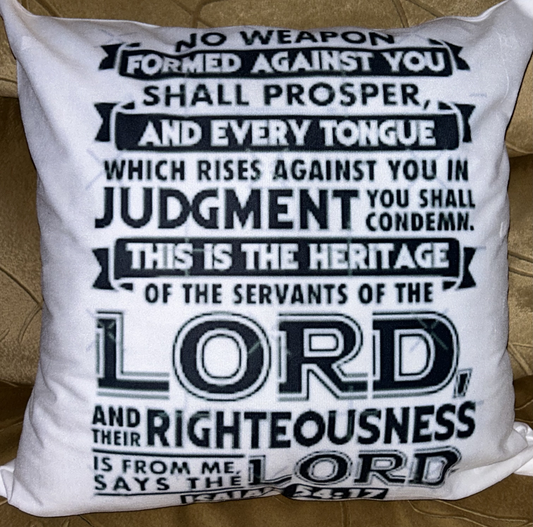 No weapon formed against me shall prosper