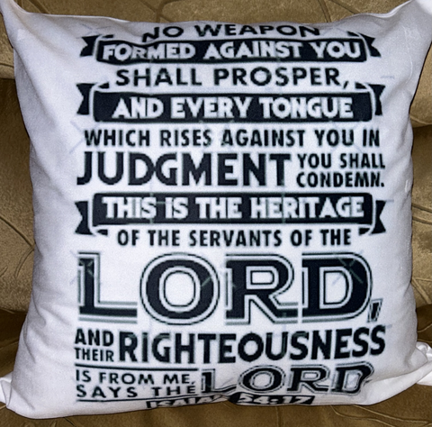 No weapon formed against me shall prosper